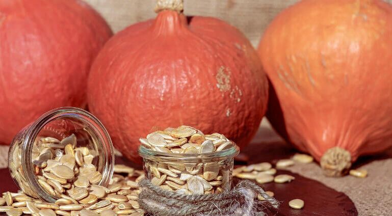 Semillas de calabaza de parásitos